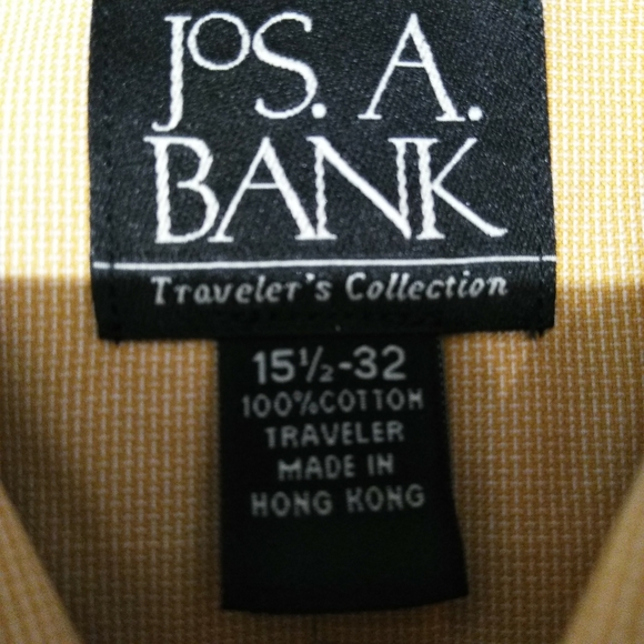 Jos. A. Bank Cream Dress Shirt New Sz 15.5-32 - Picture 5 of 5